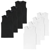 SCHIESSER Herren Unterhemd 4er Pack - Serie "95/5", Tanktop, Rundhals, S-4XL
