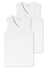 SCHIESSER Men's Tanktop 2-Pack - Series "95/5", V-neck, S-XXL