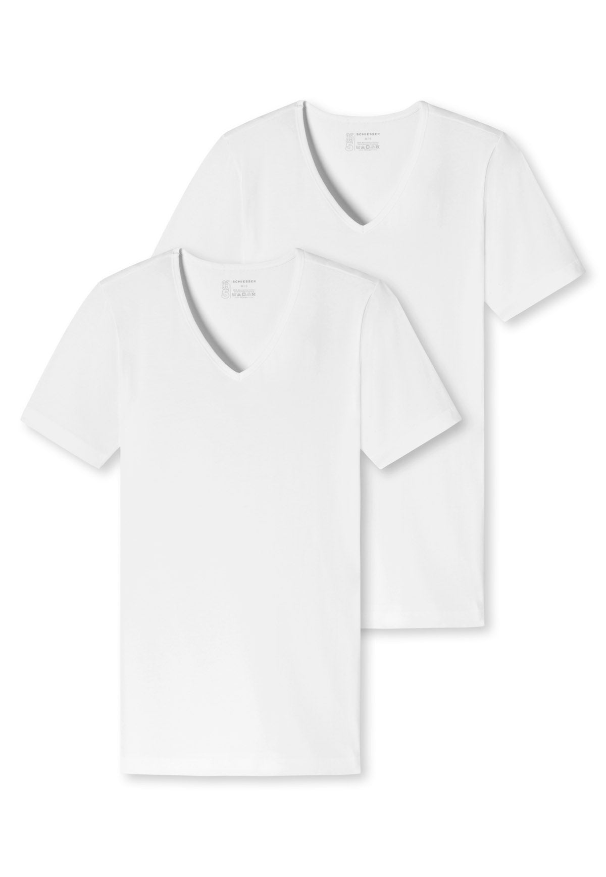 SCHIESSER Herren T-Shirts im Pack - Serie "95/5", Vorteilspack, V-Ausschnitt, S-4XL