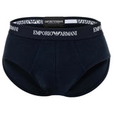 EMPORIO ARMANI Herren Slips, 3er Pack - CORE LOGOBAND, Briefs, Stretch Cotton – 3/6