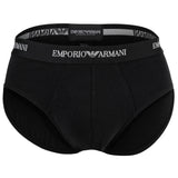 EMPORIO ARMANI Herren Slips, 3er Pack - CORE LOGOBAND, Briefs, Stretch Cotton – 5/6