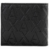A|X ARMANI EXCHANGE Men's Wallet - Liam Bifold, Faux Leather, All-Over Logo, 9x11x2cm (H x W x D) – 1/3