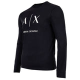 A|X ARMANI EXCHANGE Men's Long Sleeve - Long Sleeve, Round Neck, Logo, Cotton – 2/3