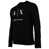 A|X ARMANI EXCHANGE Men's Long Sleeve - Long Sleeve, Round Neck, Logo, Cotton – 2/3