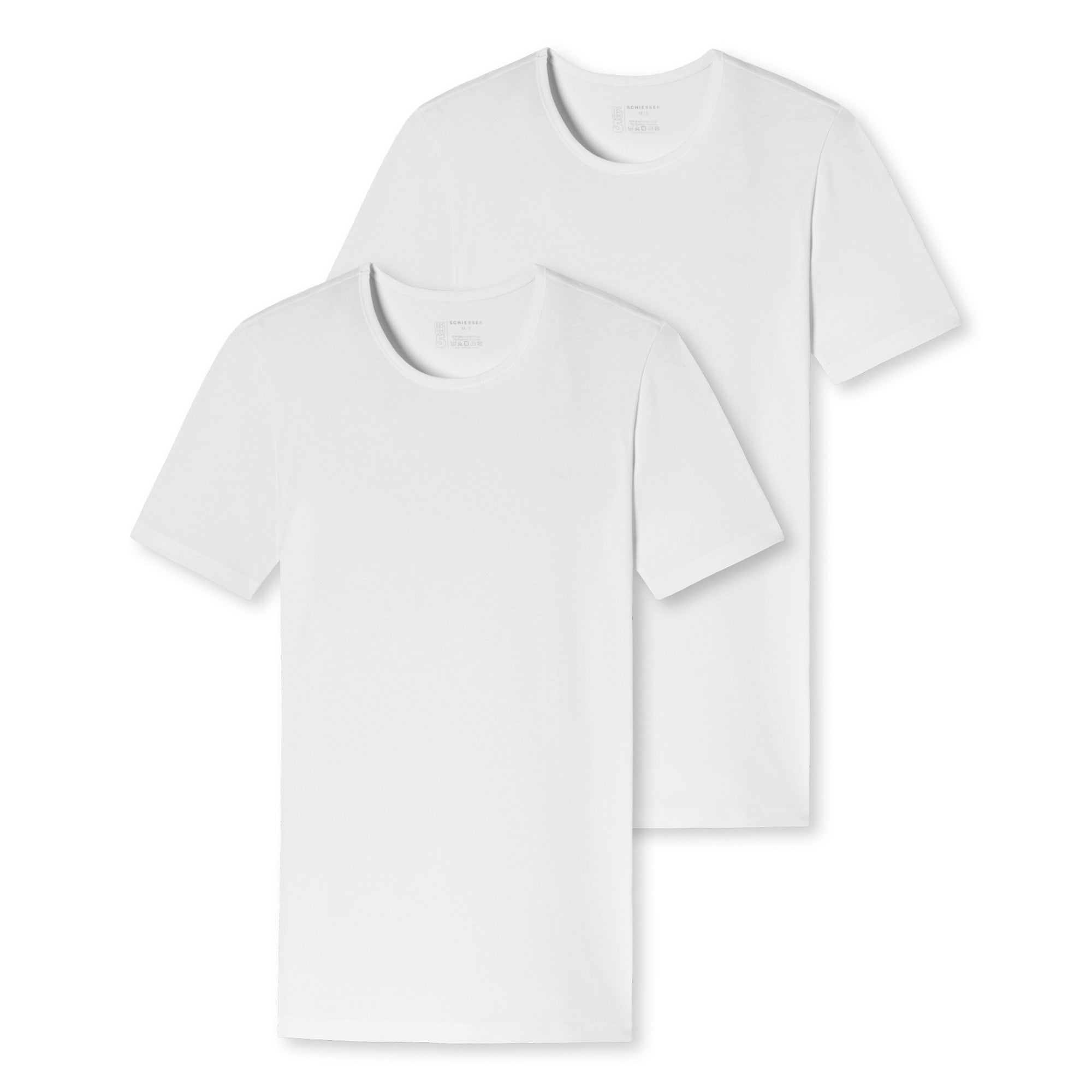 SCHIESSER Herren T-Shirt 2er Pack - Serie "95/5", Rundhals, S-XXL