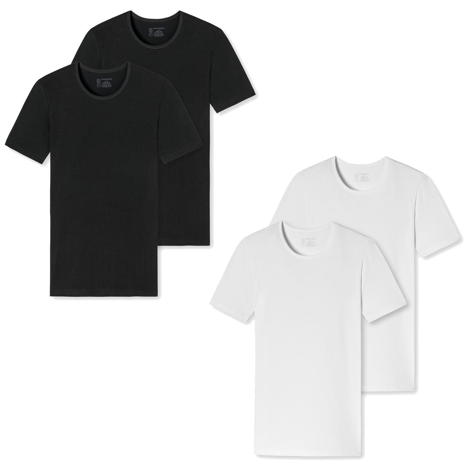 SCHIESSER Herren T-Shirts im Pack - Serie "95/5", Vorteilspack, Rundhals, S-XXL