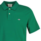 GANT Herren Poloshirt - REGULAR SHIELD, Kurzarm, Knopfleiste, Pique, Stickerei – 2/3