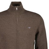 GANT Herren Strickjacke - CASUAL COTTON ZIP CARDIGAN, Stehkragen, Baumwolle – 2/7