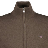 GANT Herren Strickjacke - CASUAL COTTON ZIP CARDIGAN, Stehkragen, Baumwolle – 3/7
