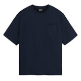 SCOTCH&SODA Herren T-Shirt - Core 3 Crosses Loose Fit Pocket T-Shirt, Rundhals, Kurzarm, einfarbig