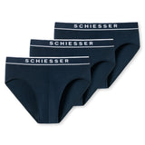SCHIESSER Men's Briefs, 3-Pack – ‘95/5’, Rio Briefs, Logo Waistband, Stretch Cotton