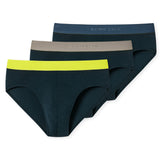SCHIESSER Herren Rio-Slip 3er Pack - Serie "95/5", Kontraststreifen