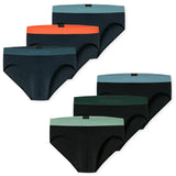 SCHIESSER men's Rio briefs 3-pack - "95/5" series, contrasting stripes