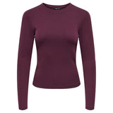 ONLY Women's Long-Sleeved Shirt pack of 3 - ONLRILEY O-NECK TOP, Long Sleeve, Round Neck, Cotton Stretch – 2/12