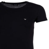 EMPORIO ARMANI Damen T-Shirt, Rundhals - ESSENTIAL STUDS, Regular Fit, Viskose Stretch – 2/2