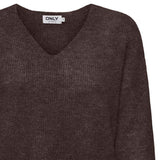 ONLY Damen Strickpullover - ONLCAMILLA V-NECK PULLOVER, V-Ausschnitt, einfarbig – 3/3