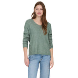 ONLY Damen Strickpullover - ONLCAMILLA V-NECK PULLOVER, V-Ausschnitt, einfarbig – 3/7