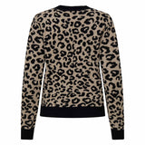 ONLY Damen Strickjacke - ONLLEO V-NECK CARDIGAN, Viskose-Mischung, Leoparden-Print – 5/7