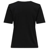 ONLY Damen T-Shirts, 2er Pack - ONLHAPPY O-NECK TEE, Rundhals, Baumwolle, einfarbig – 3/4