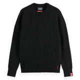 SCOTCH&SODA Herren Strickpullover - Soft Knit Regular Fit Crew Neck, einfarbig