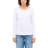 MUSTANG Damen Langarmshirt - Elly, Longsleeve, Regular Fit, Rundhals, Baumwolle – 3/4