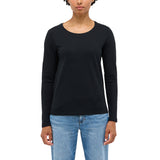 MUSTANG Damen Langarmshirt - Elly, Longsleeve, Regular Fit, Rundhals, Baumwolle – 2/3