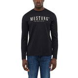 MUSTANG Herren Langarmshirt - Asheville, Rundhals, Regular Fit, Logo, Baumwolle – 2/4