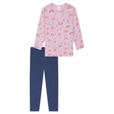 SCHIESSER Girls' Pyjamas, Long - Kids, Open Leg, Cotton, All-Over Print