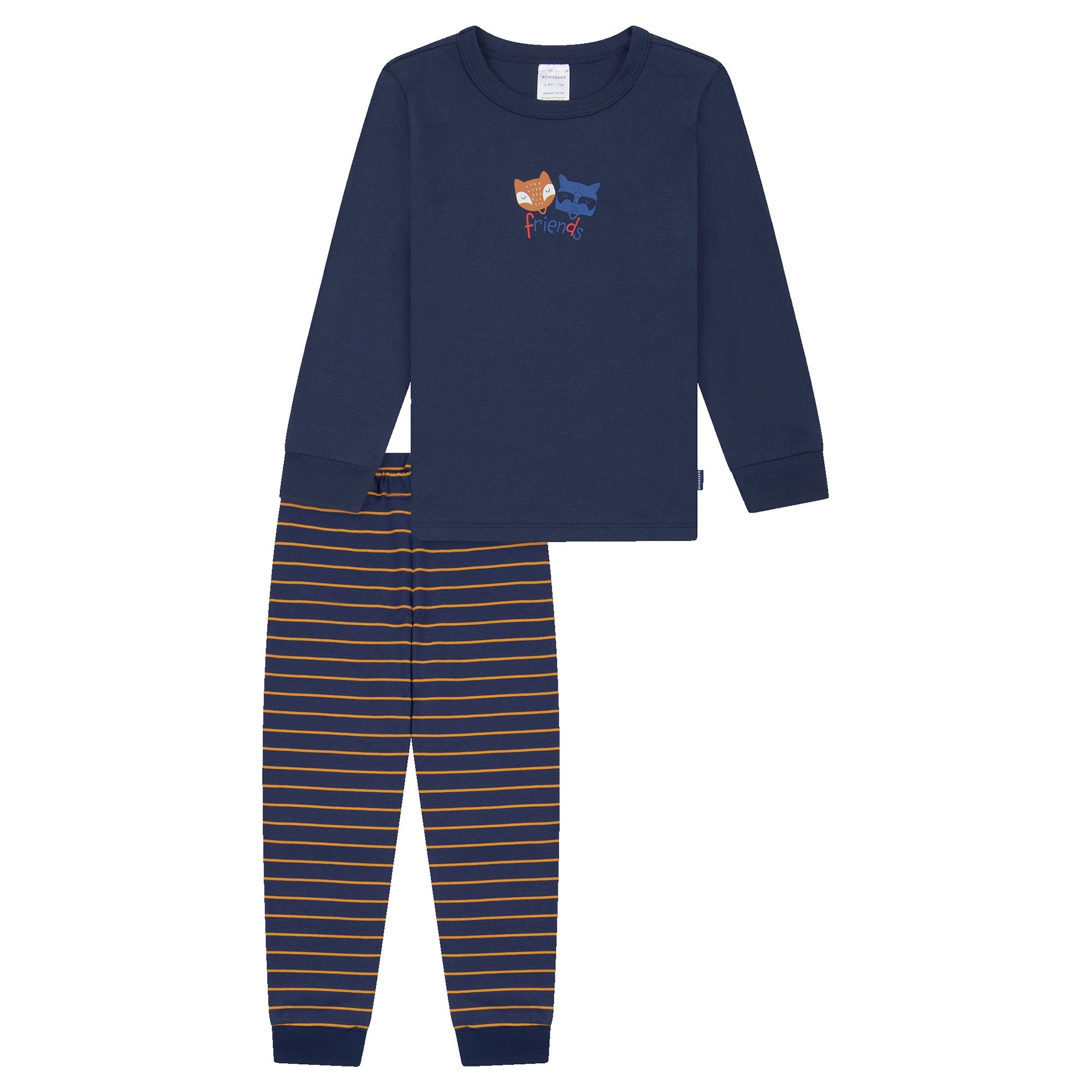 SCHIESSER Boys' pyjamas, long - Kids, cuffs, cotton, print