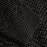 JOOP! JEANS Men’s Knitted Sweater - Honrio, Coarse Knit, Troyer Collar, Cotton – 3/4