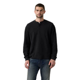 Levi's Men's Long-Sleeved T-Shirt - LS Relax Button Henley, Button Placket, Cotton – 2/4