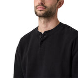 Levi's Men's Long-Sleeved T-Shirt - LS Relax Button Henley, Button Placket, Cotton – 3/4