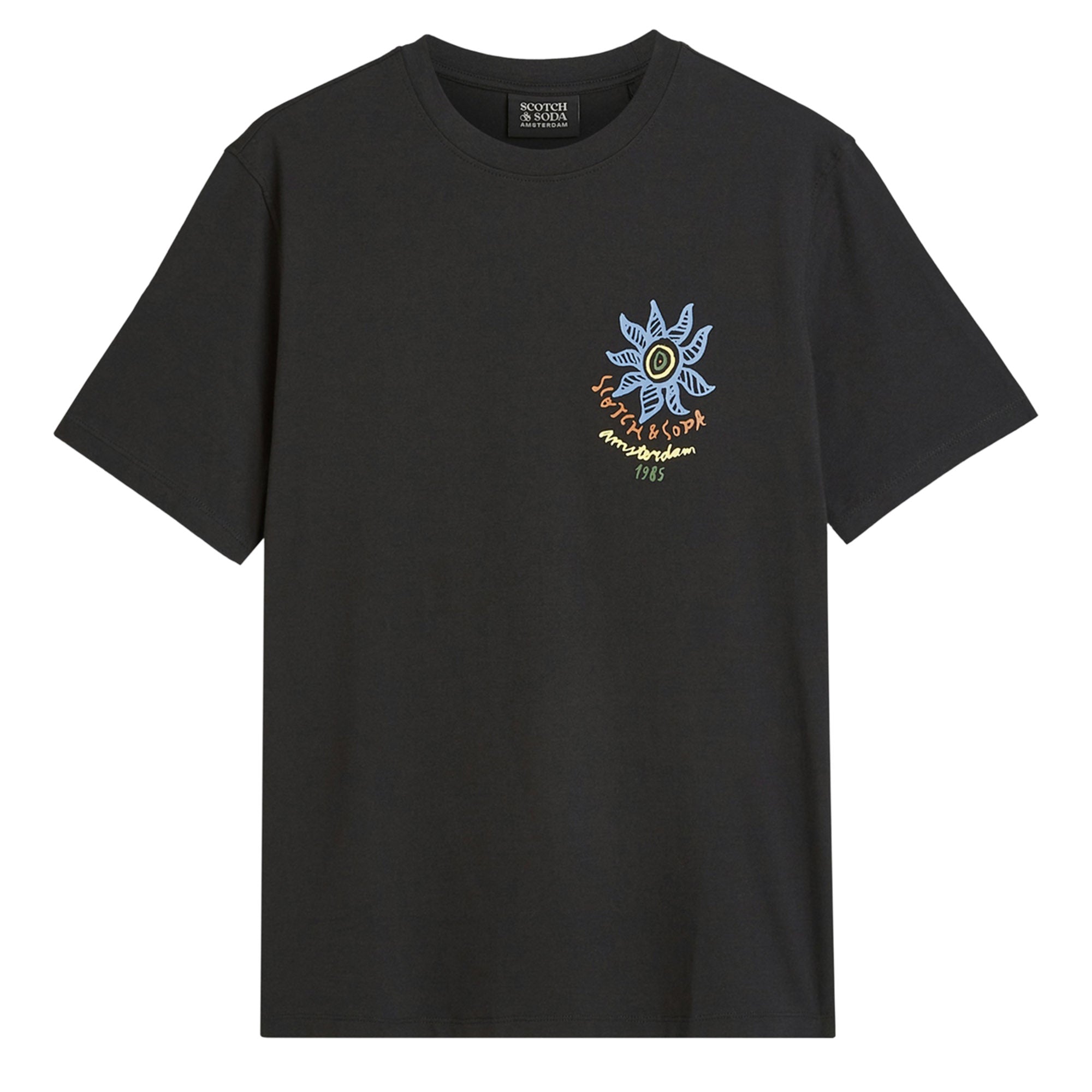 SCOTCH&SODA Herren T-Shirt - Front & Back Artwork Tee, Regular Fit, Print, Rundhals, Kurzarm