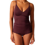 SKINY Damen Spaghetti-Shirt - Sensation, Top, V-Ausschnitt, Pads, Mikrofaser – 1/5