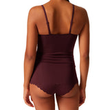 SKINY Damen Spaghetti-Shirt - Sensation, Top, V-Ausschnitt, Pads, Mikrofaser – 3/5