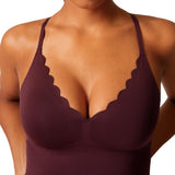 SKINY Damen Spaghetti-Shirt - Sensation, Top, V-Ausschnitt, Pads, Mikrofaser – 4/5