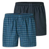 SCHIESSER Herren Web-Boxershorts, 2er Pack - Webware, Unterhose, Baumwolle