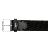 LACOSTE Herren Gürtel - 35 Stretch Woven Belt, Flechtgürtel, Metallschnalle, 35mm – 3/4