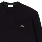 LACOSTE Men’s Knit Sweater, Merino Wool - Monochrome Carded Wool Jersey Crew Neck Sweater, Regular Fit – 2/2