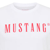 MUSTANG Herren T-Shirt - Austin, Big Logo, Bio-Baumwolle, Single Jersey – 3/3