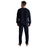 GÖTZBURG Herren Schlafanzug - Valencia, lang, Frottee, Rundhals, Bündchen, Pyjama – 1/4