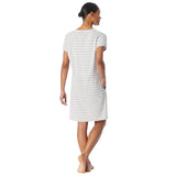 SCHIESSER ladies nightgown 95cm - nightwear, short sleeve, cotton, pattern – 3/6