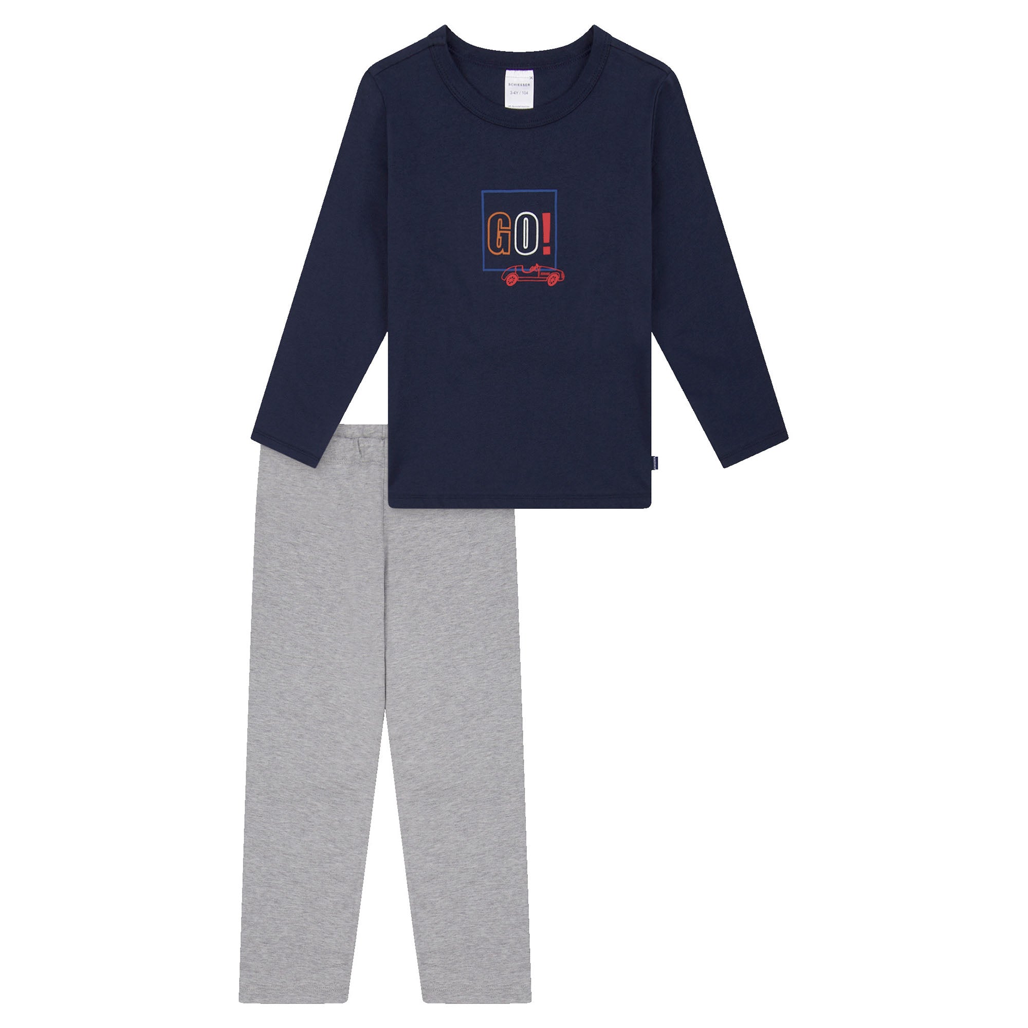 SCHIESSER Boys' Pyjamas, Long - Kids, Open Leg, Cotton, Print