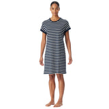 SCHIESSER Damen Nachthemd 95cm - Nachtwäsche, Kurzarm, Baumwolle, Muster – 2/6