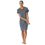SCHIESSER Damen Nachthemd 95cm - Nachtwäsche, Kurzarm, Baumwolle, Muster – 4/6
