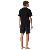 UNCOVER by SCHIESSER Herren Schlafanzug 2-tlg. Set - Shorty, kurz, V-Ausschnitt, Baumwolle, uni/gemustert – 3/6