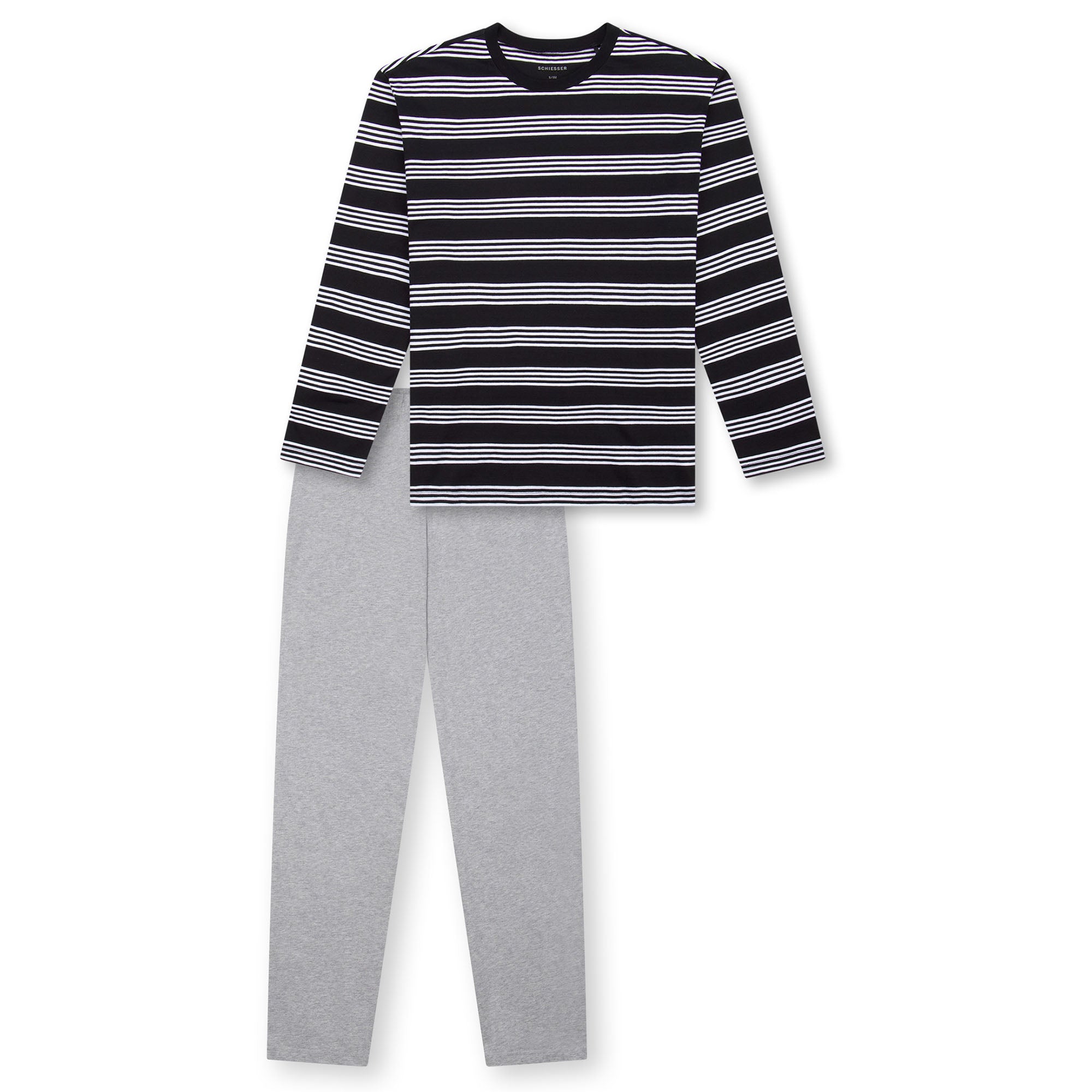 SCHIESSER Boys' Pyjamas, Long - Teens, Open Leg, Cotton, Striped