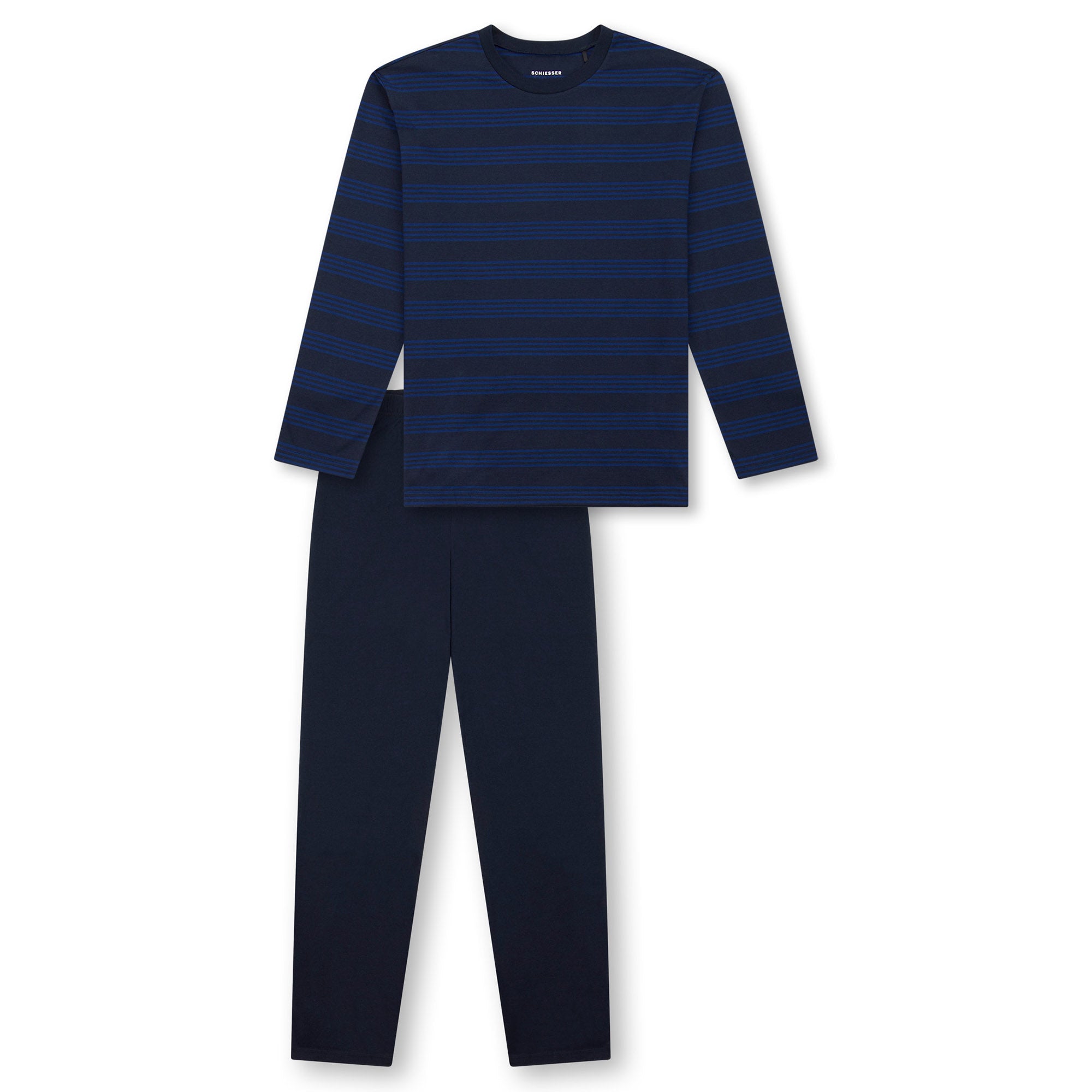 SCHIESSER Boys' Pyjamas, Long - Teens, Open Leg, Cotton, Striped