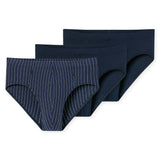 SCHIESSER Men's Briefs, 3-pack - ‘95/5’, Supermini, Cotton Stretch, plain/striped