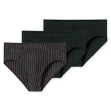 SCHIESSER Men's Briefs, 3-pack - ‘95/5’, Supermini, Cotton Stretch, plain/striped